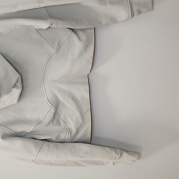 Lululemon Women's Scuba Oversized Half-Zip Hoodie cream Size XS/S - Picture 10 of 16